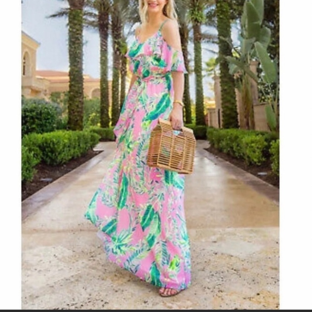 Lilly Pulitzer Zadie Maxi - Coral Reef Tint